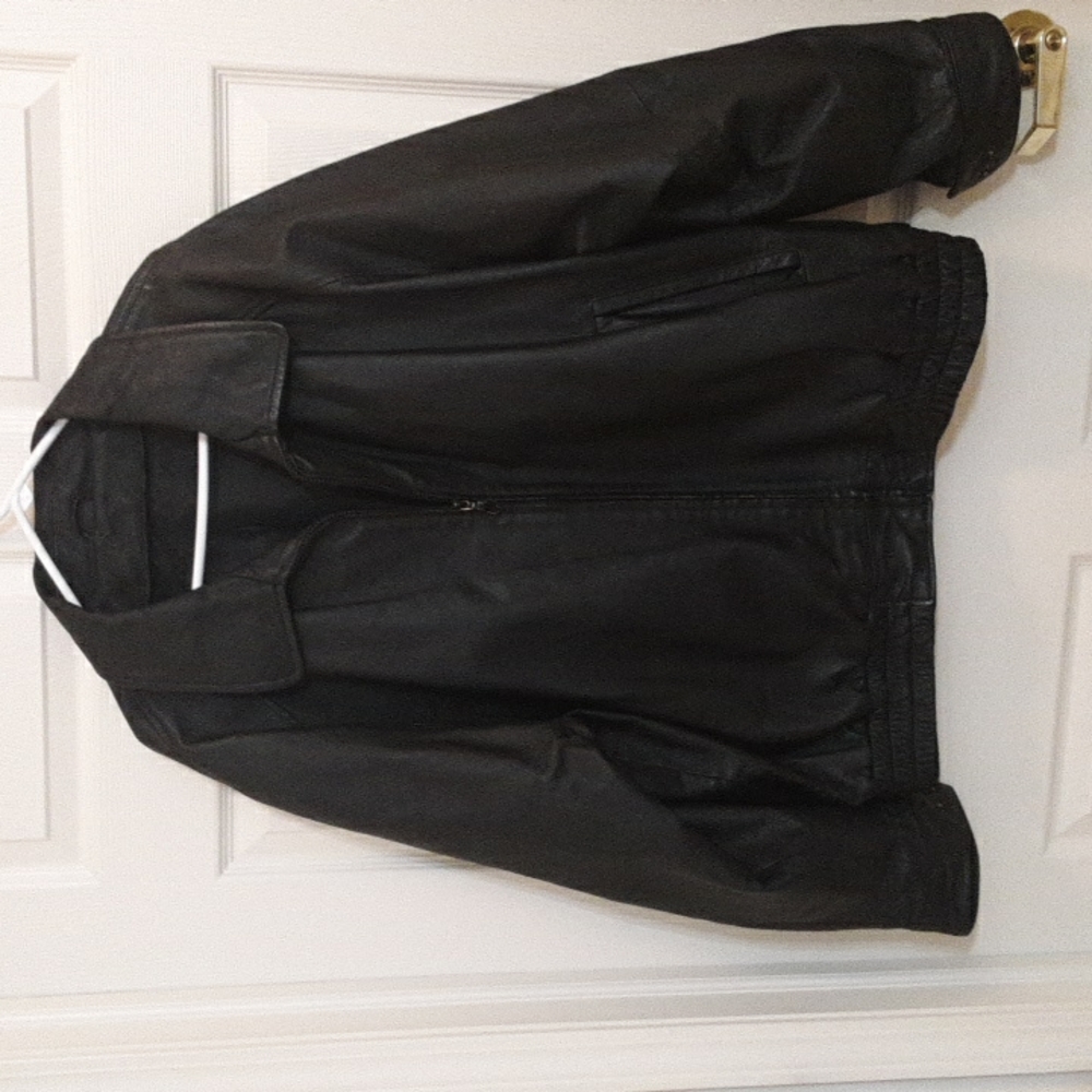 Faux leather jacket